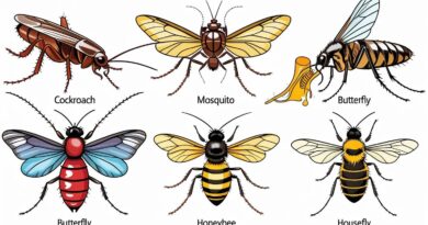 To-study-the-mouth-parts-of-the-following-insects-Cockroach-Mosquito-Butterfly-Honey-Bee-House-Fly
